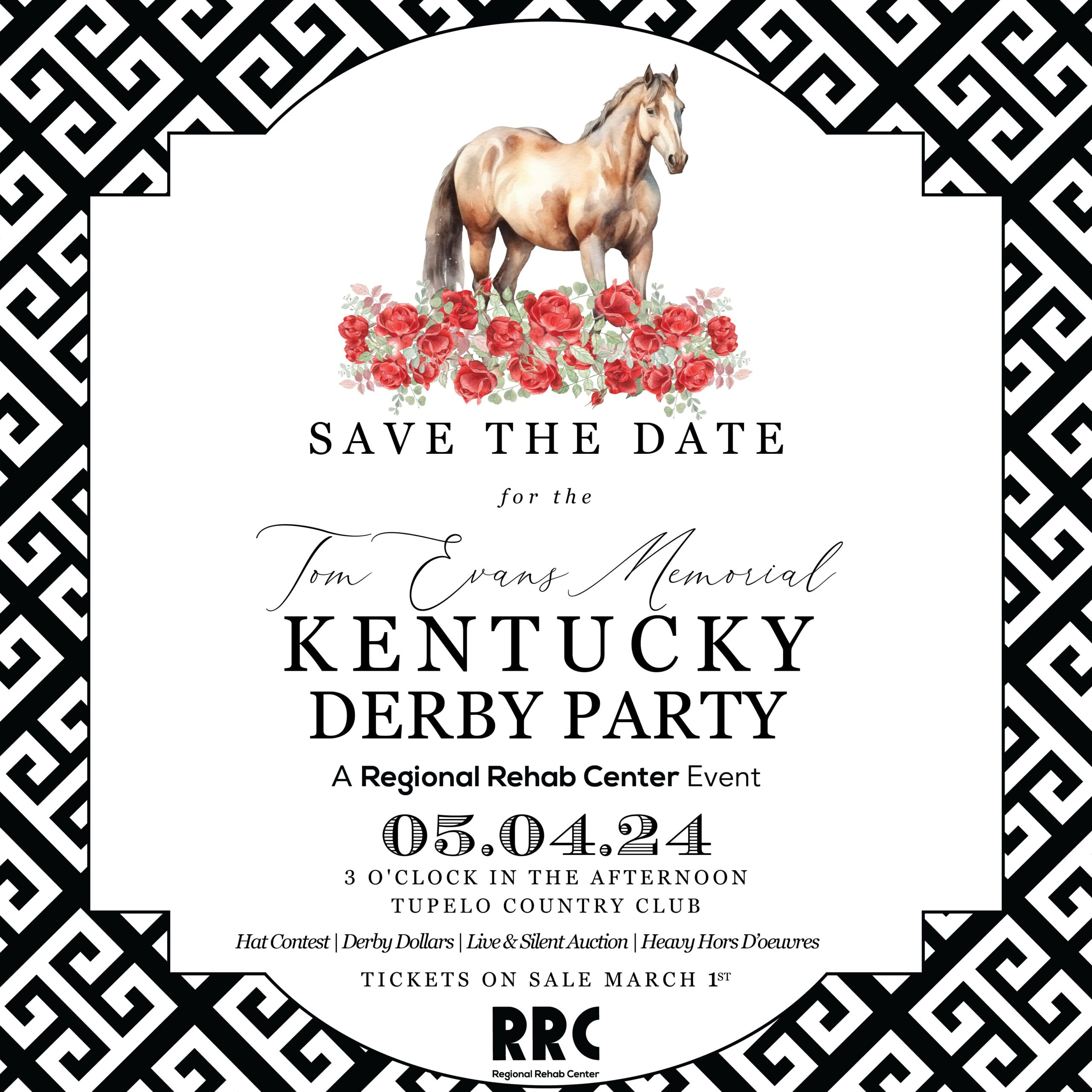 Tom Evans Memorial Kentucky Derby Party 2024 – Regional Rehab Center